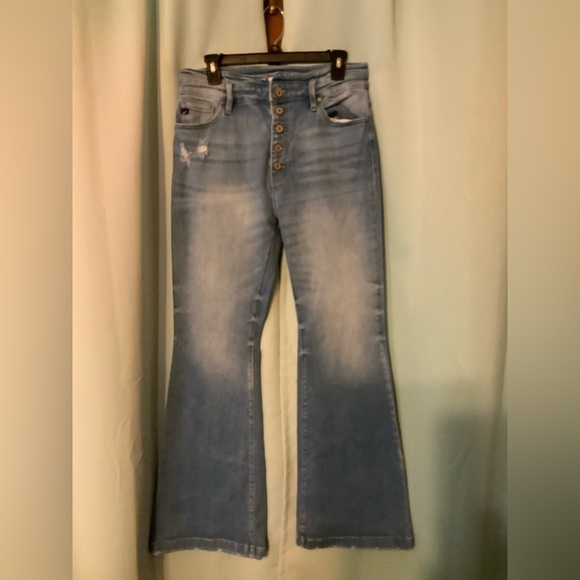 KanCan Light Blue Flare Jeans - Picture 1 of 8